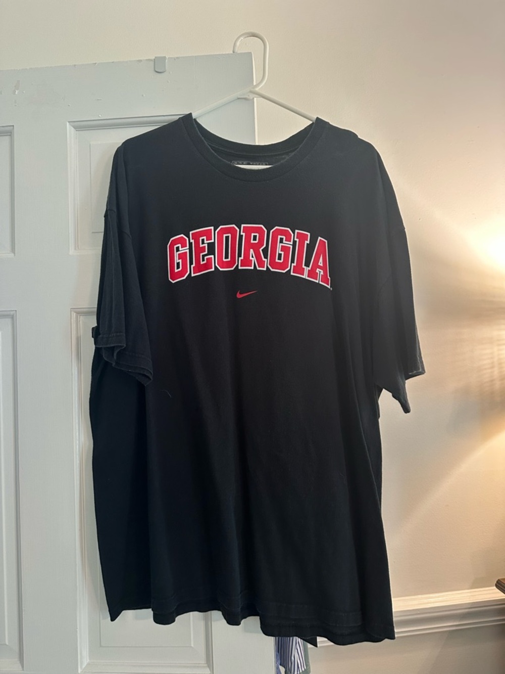 Nike Black Short-Sleeve Tee with Red Georgia Script